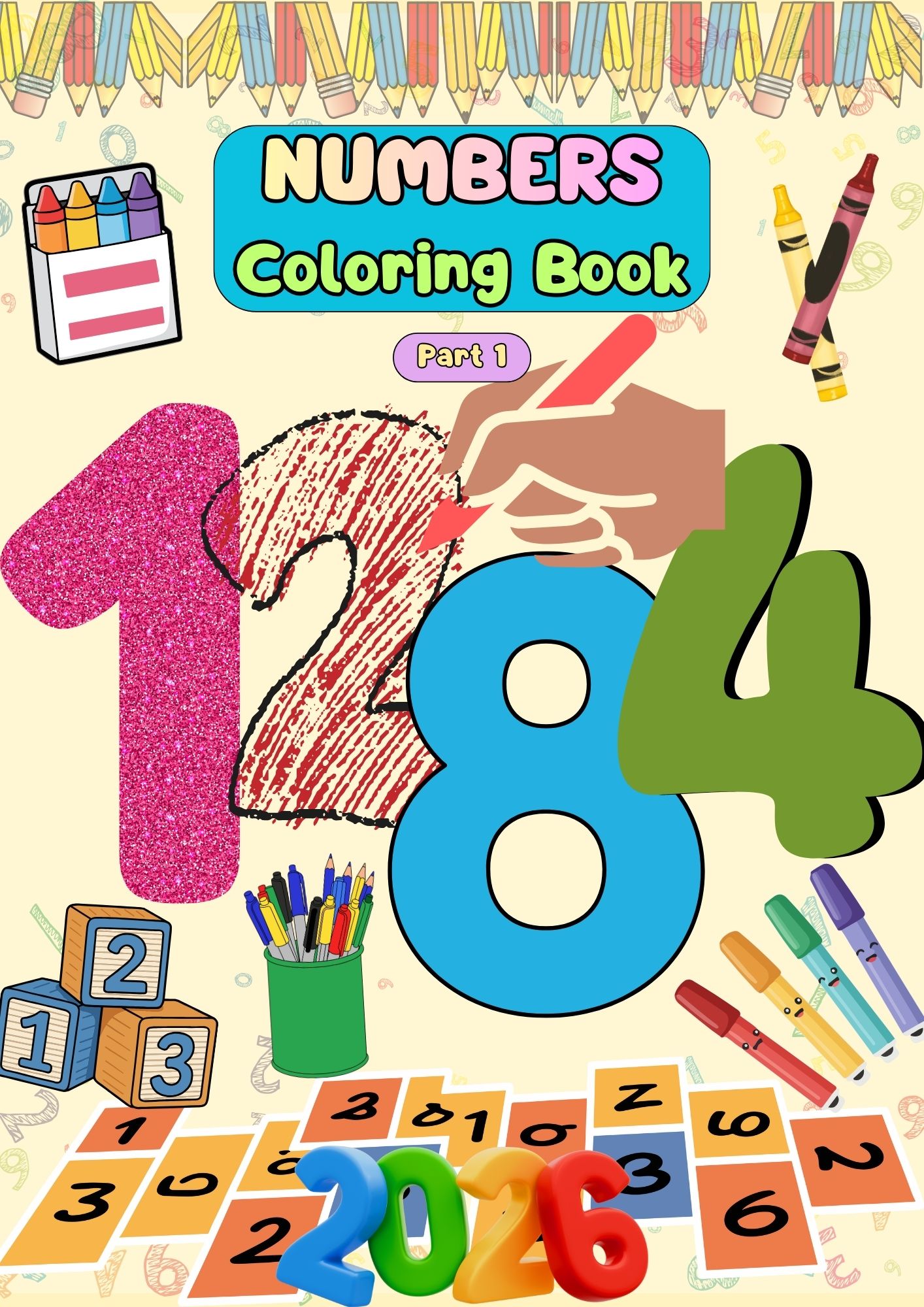 Numbers Coloring Book Part 1
